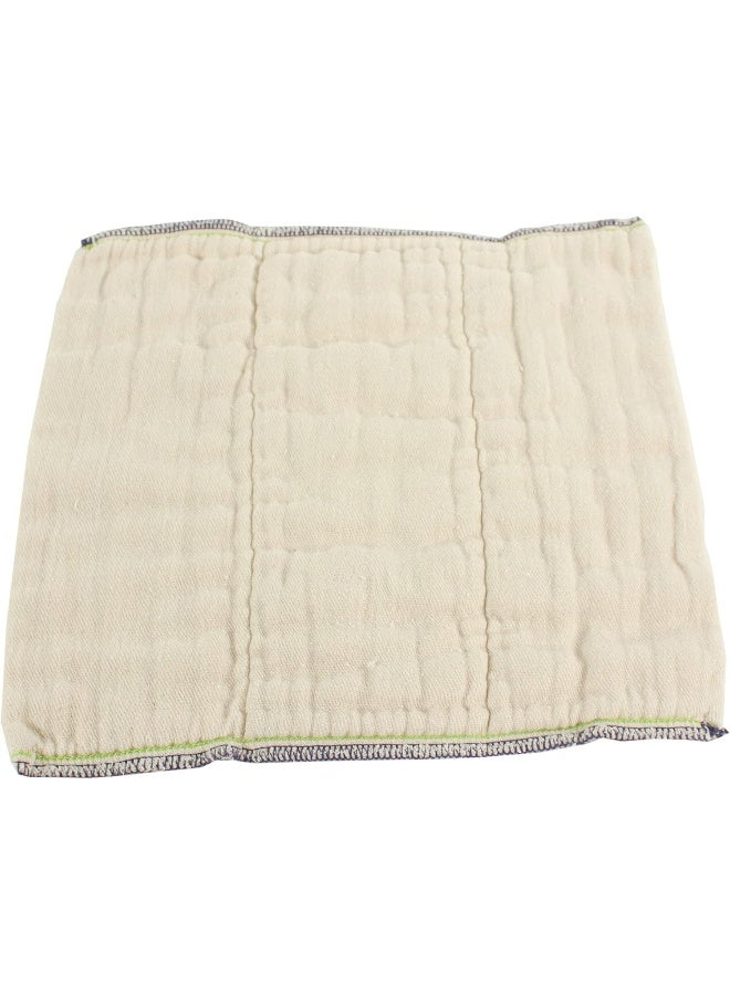 OsoCozy Organic Cotton Prefold Cloth Diapers Better Fit Small 4x8x4 Layering (6pk) - Super-soft, Thick, Absorbent, Durable and Ecologically Friendlier. Unbleached Natural Color, Fits 6-14 lbs - Image 3